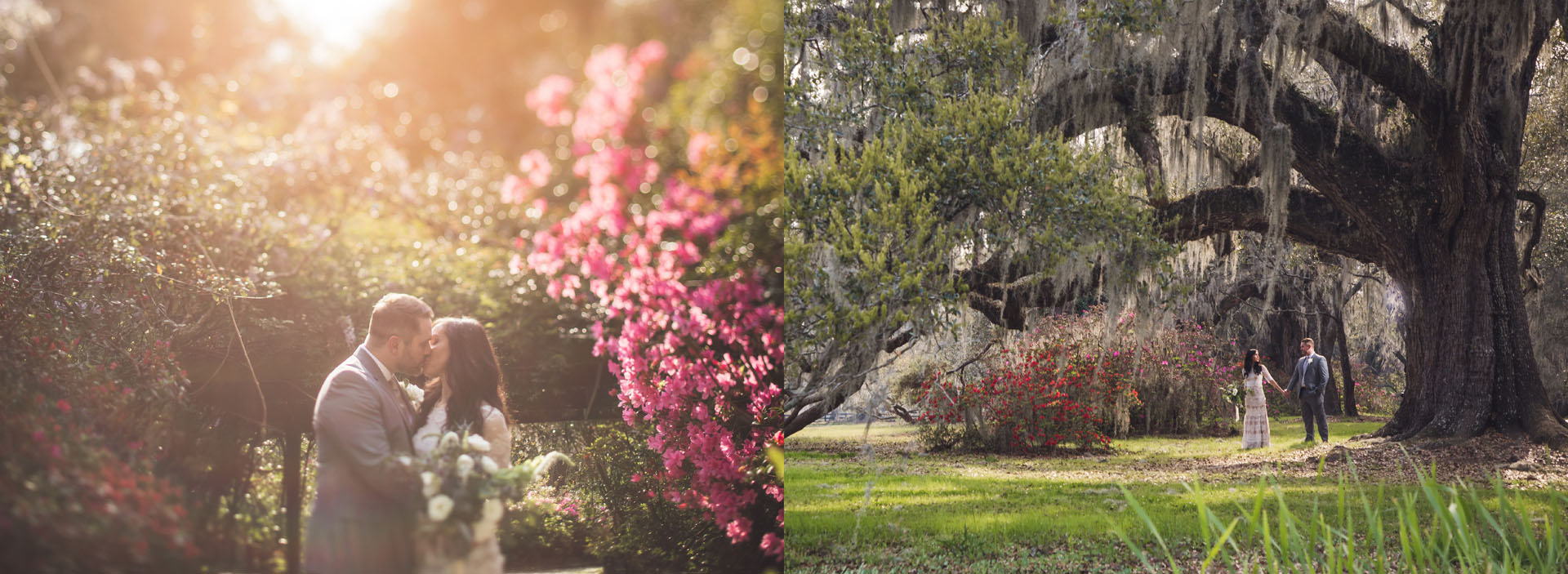 Magnolia Plantation Wedding During Azaleas