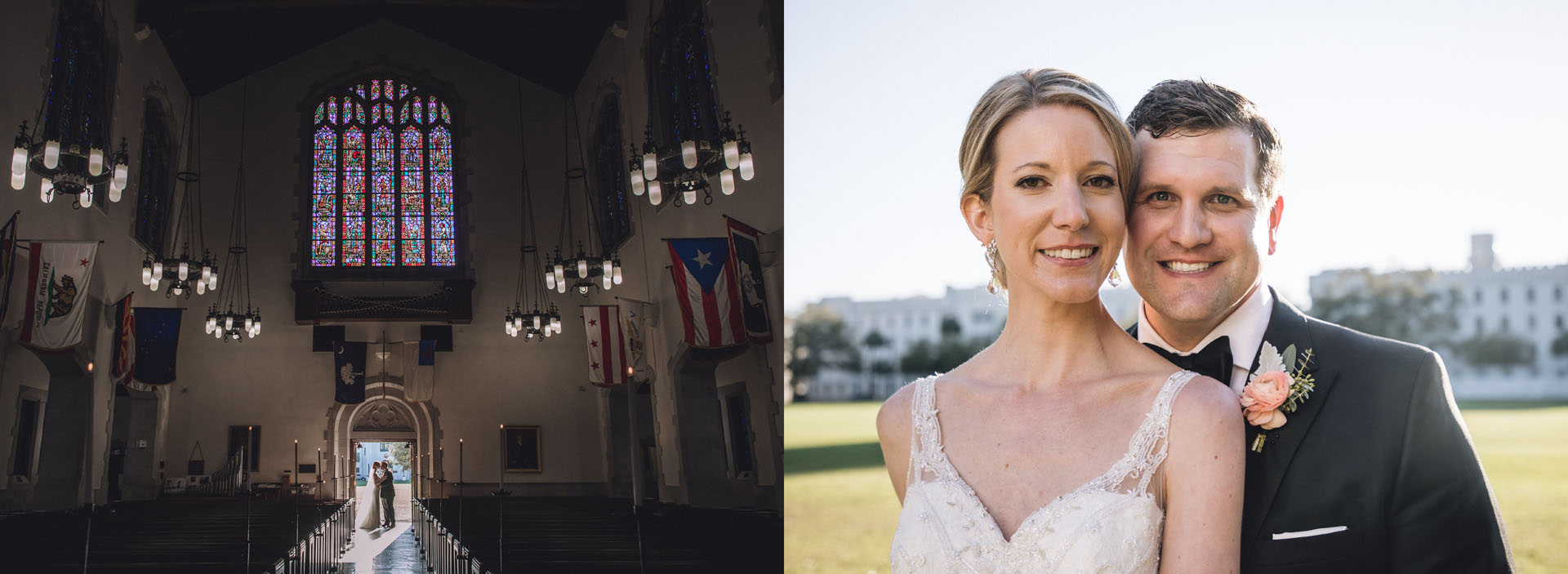 Wedding photography at Summerall Chapel