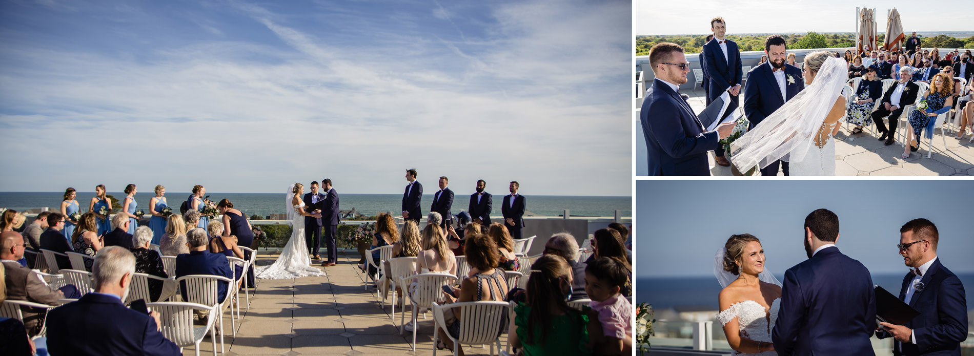 The Rooftoop Terrace Ceremony Venue at Wild Dunes Sweetgrass Inn