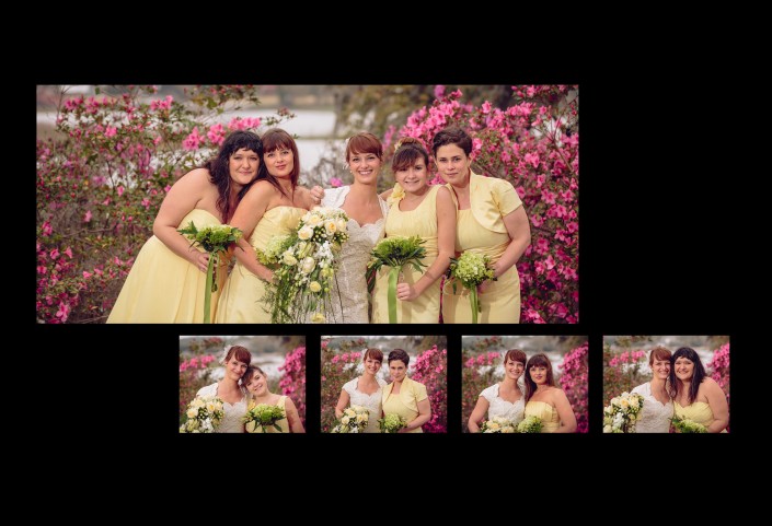 Bridesmaids in the Azaleas