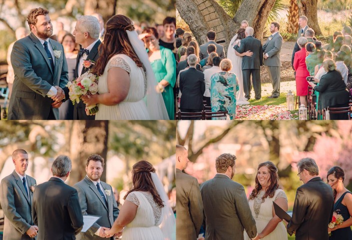 Dad gives away the bride