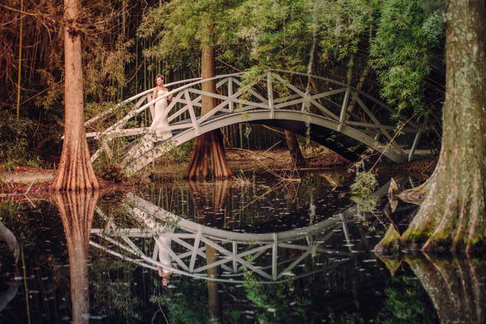 Magnolia Plantation Wedding Bridge