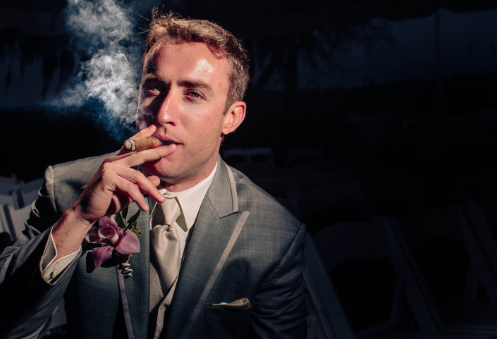 Groom with Cigar