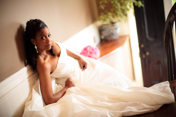 Bridal on Stairs