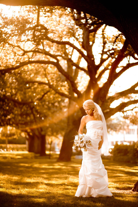 White Point Gardens Bridal Portrait