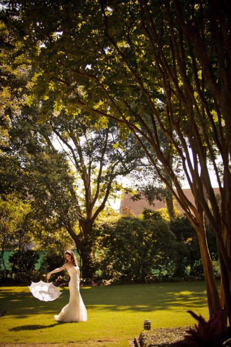 Bride and Parasol