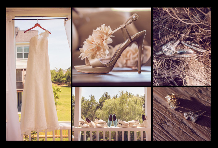 Wedding Dress and Shoes