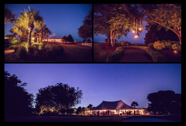 pavilion at patriots point night shot