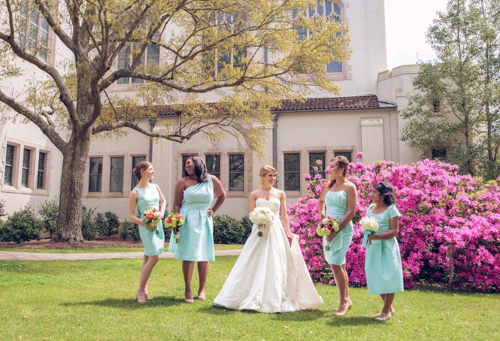 Bridesmaids and Azaleas