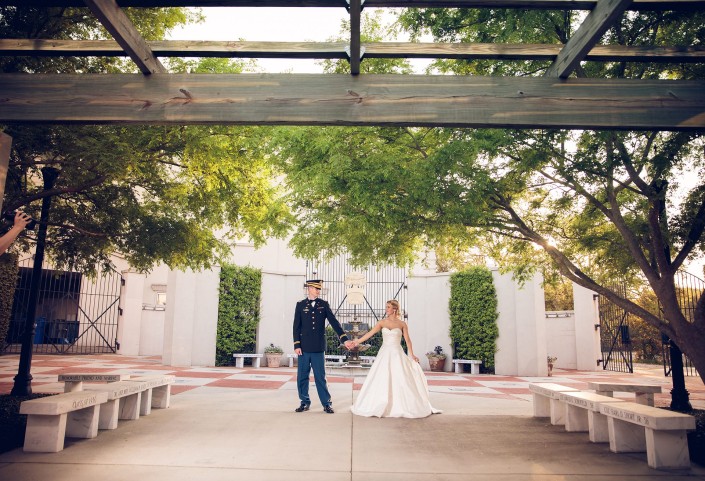 Bride and Groom at Alumni House