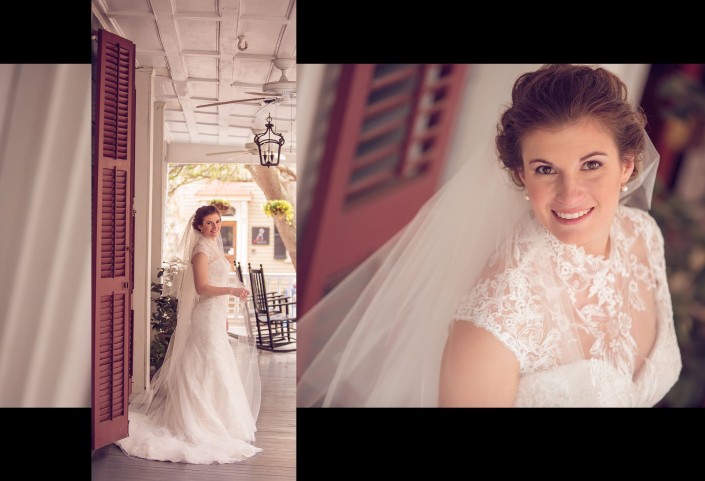 Bridal Portraits on Porch