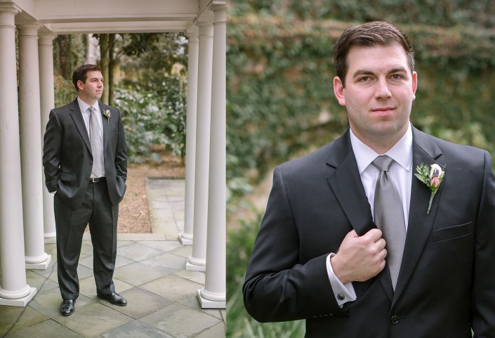 Groom's Portraits in William Aiken House Garden