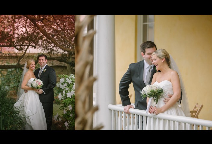 Bride and Groom at William Aiken House