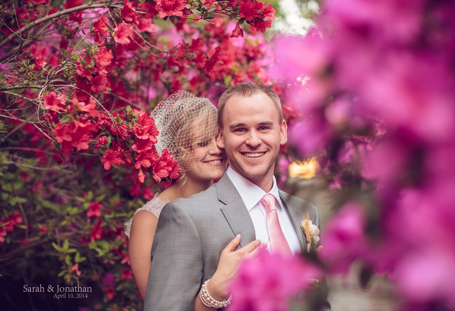 Magnolia Gardens Azaleas Wedding