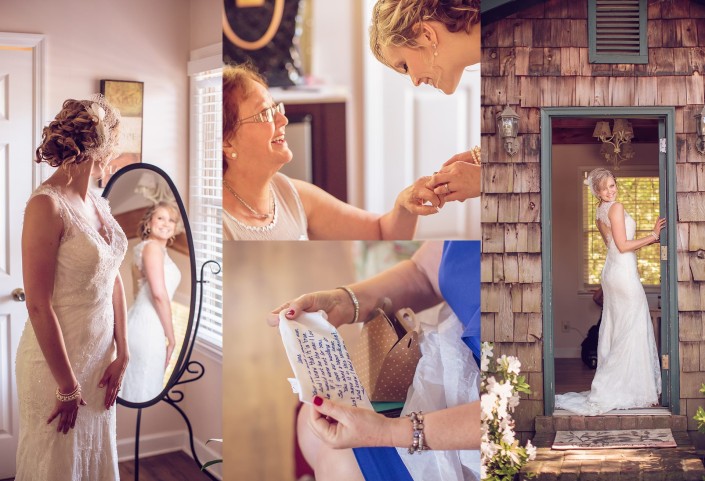 Getting ready in Bridal Cottage