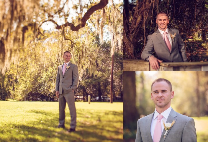 Groom's portraits at Magnolia Carriage House