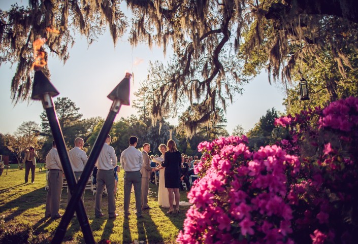 Carriage House Lawn Ceremony at Magnolia Plantation