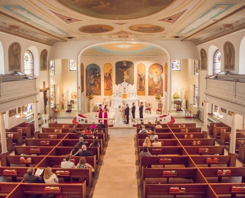 Ceremony at St. Mary's Catholic Church in Charleston, SC