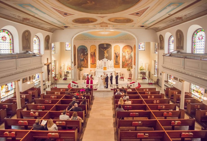 Ceremony at St. Mary's Catholic Church in Charleston, SC