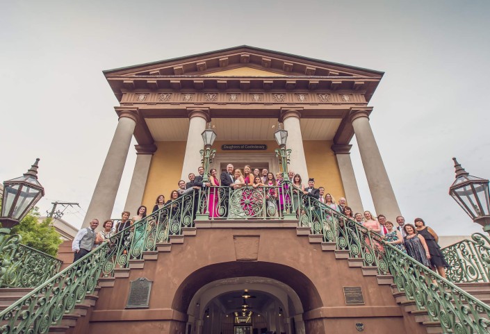 Market Street Charleston, SC wedding party