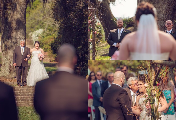 The Bride's Processional at Mepkin Abbey