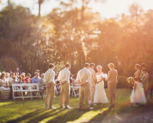 Wedding Ceremony on White Bridge Lawn