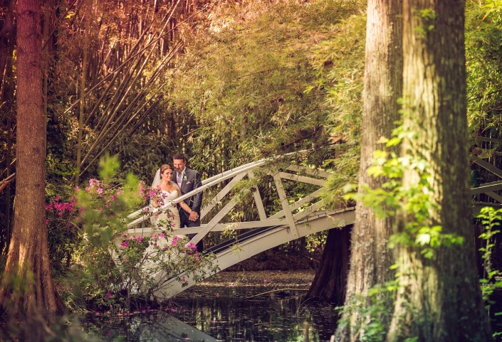 Bride and Groom on the White Bridge