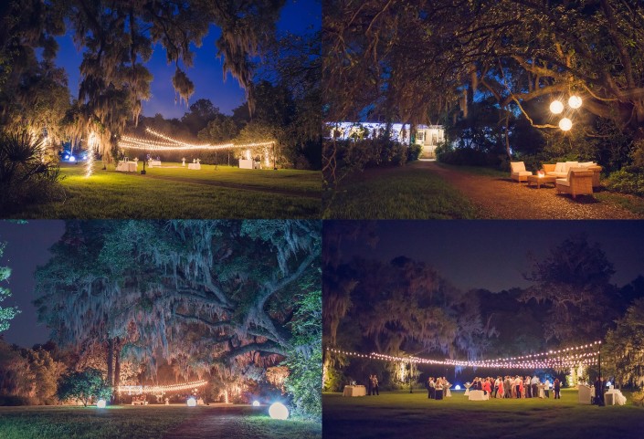 Magnolia Plantation Veranda Reception Setup