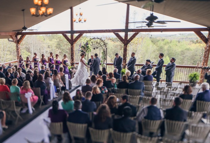 Wedding Ceremony at Wolf Mountain Vineyards