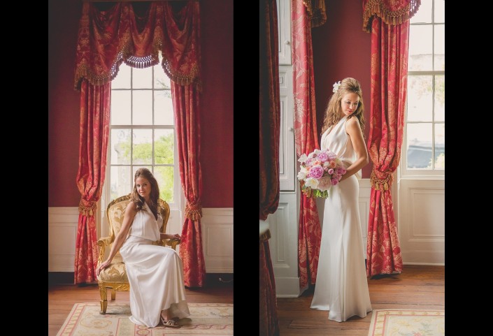 Bridal Portraits in the William Aiken House