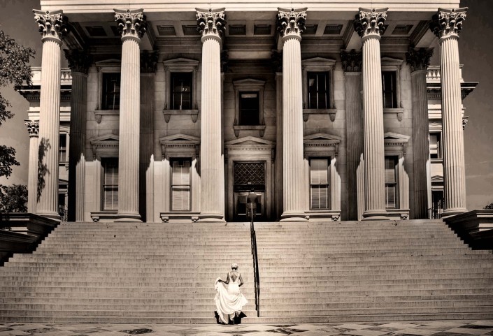 First Look on the Customs House Steps