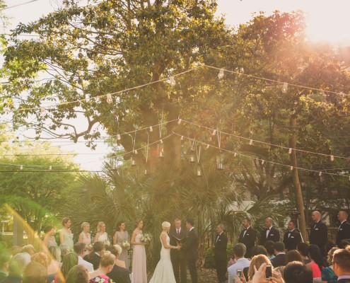 Wedding Ceremony at the Wickliffe House in Downtown Charleston, SC