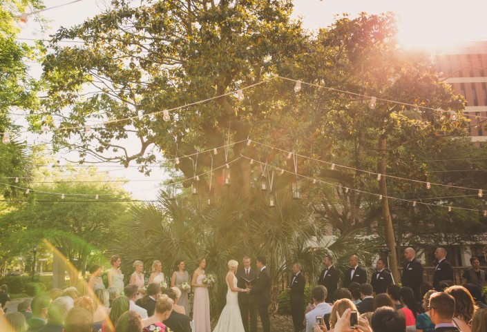 Wedding Ceremony at the Wickliffe House in Downtown Charleston, SC