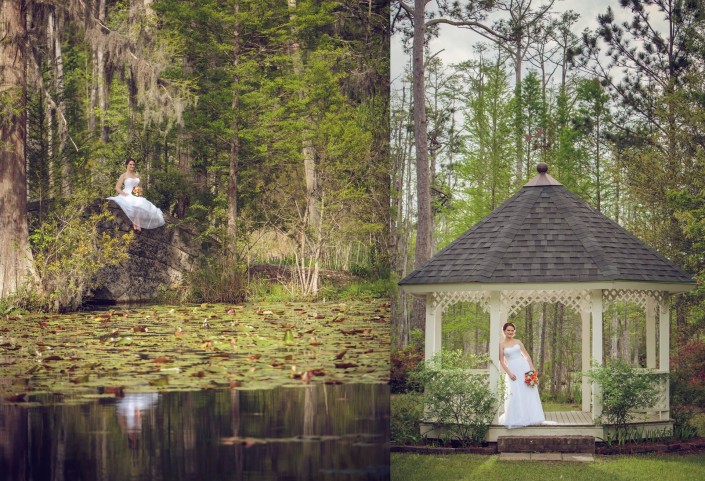 Bridal Portraits at Cypress Gardens