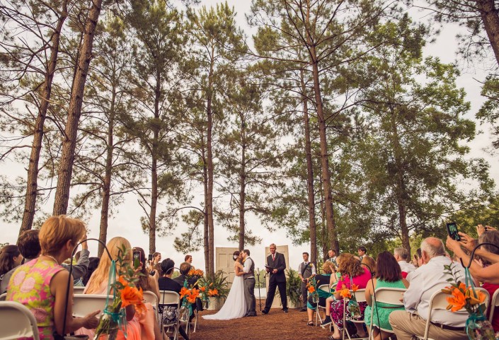 Wedding Ceremony at the Lake House at Bulow