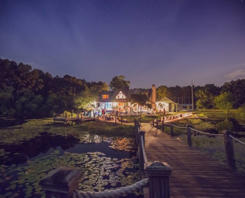 Nightime at the Lake House at Bulow