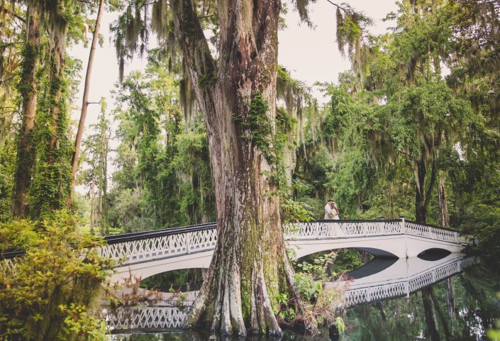 Magnolia Plantation White Bridge Wedding