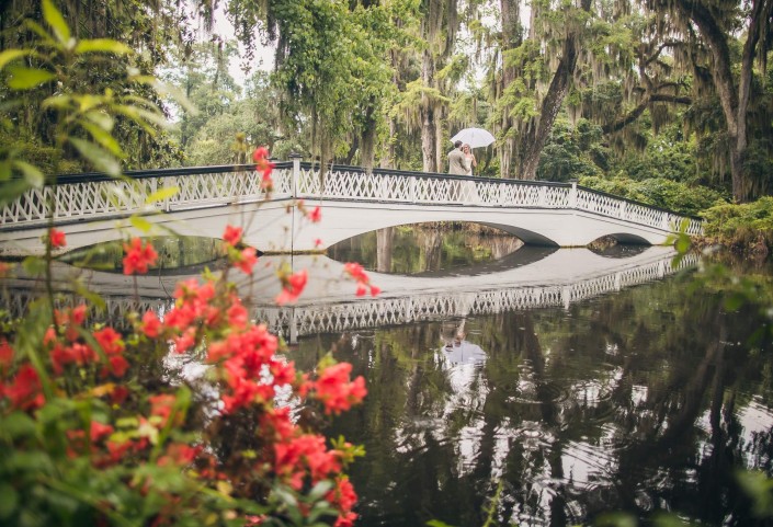 Magnolia Plantation White Bridge Lawn Ceremony