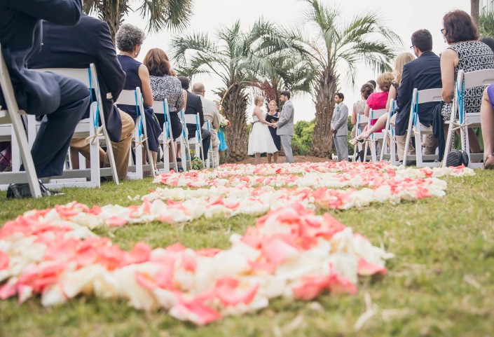 Croquet Lawn Wild Dunes Wedding Ceremony