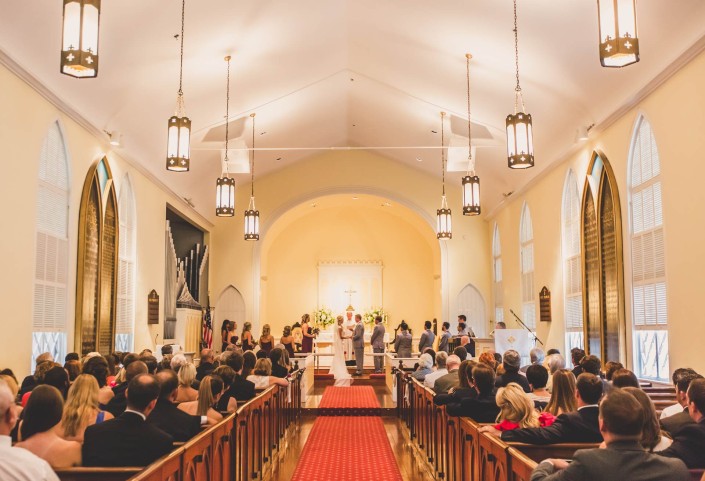 St. Andrews Historic Church Wedding Ceremony