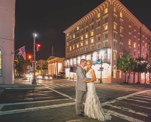 Mills House Hotel From Queen Street in downtown Charleston