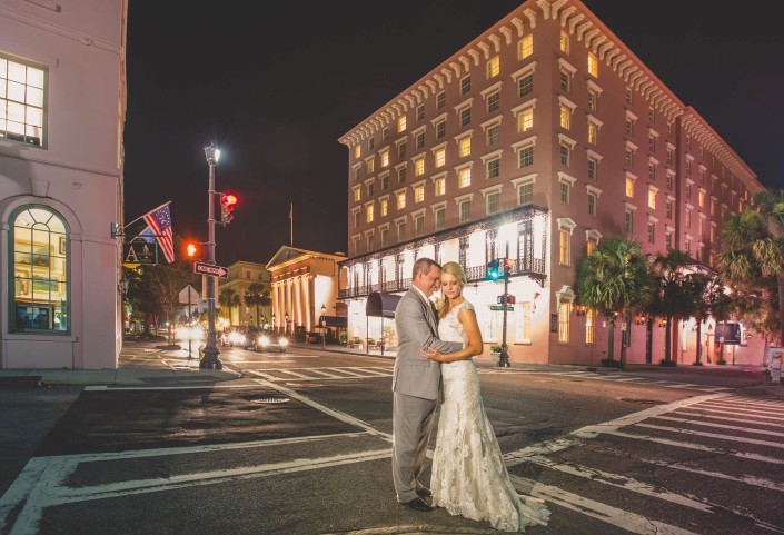 Mills House Hotel From Queen Street in downtown Charleston