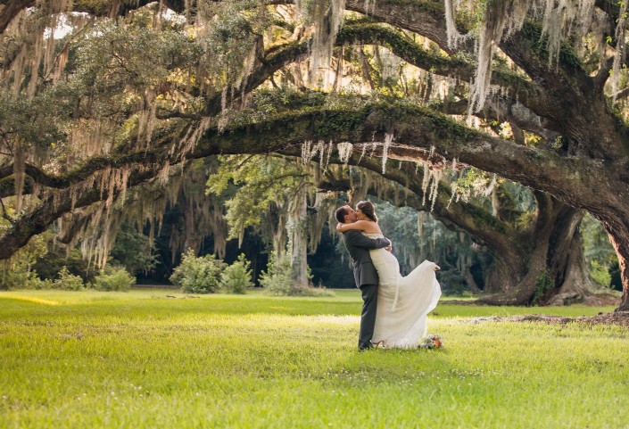 Under the oaks at Magnolia Plantation