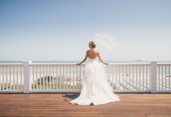 Windy day Bridal on Isle of Palms