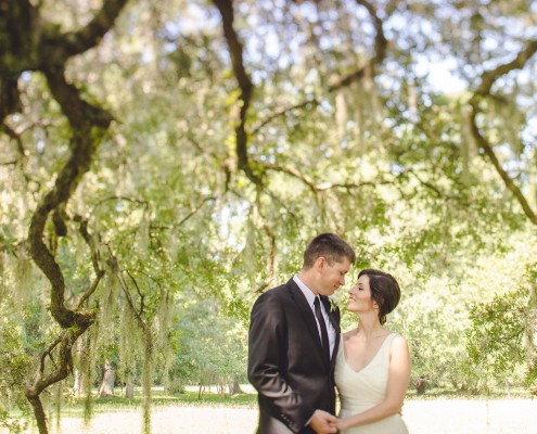 Magnolia Plantation Wedding under the oaks