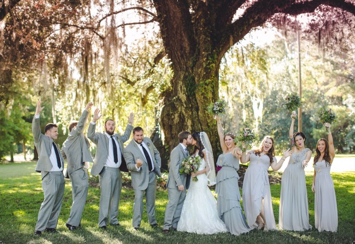 Bridal Party at Magnolia Carriage House