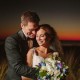 Alhambra Hall Sunset Wedding Couple