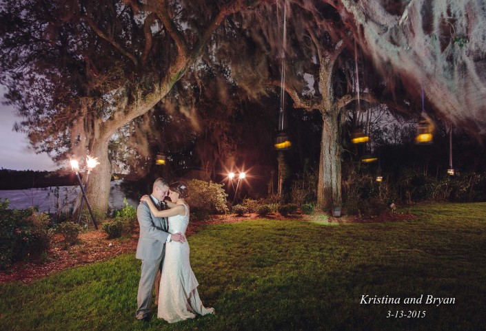 Magnolia Plantation at night