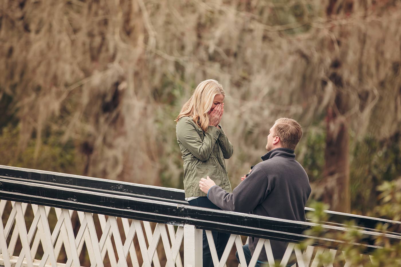 proposal at Magnolia Plantation