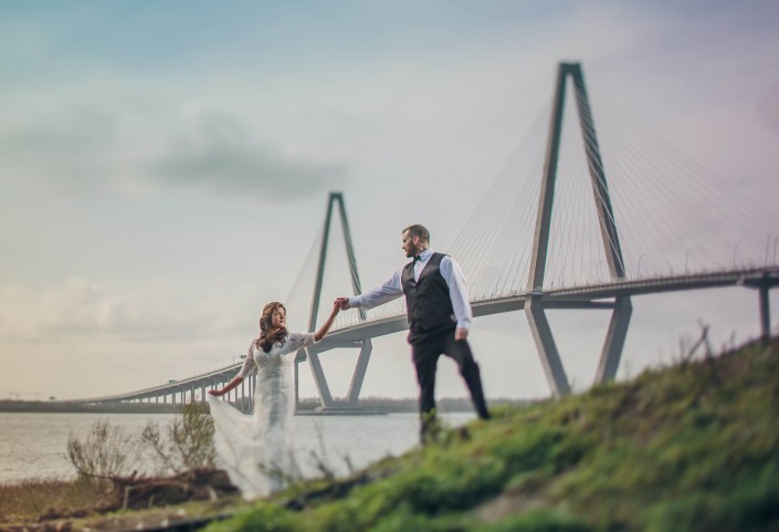 Charleston Wedding Cooper Bridge